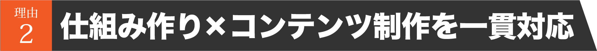 仕組み作りからコンテンツ制作を一貫対応