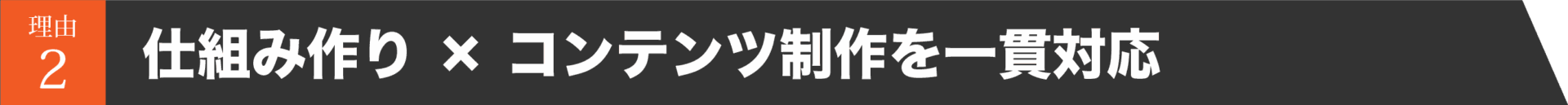 仕組み作りからコンテンツ制作を一貫対応